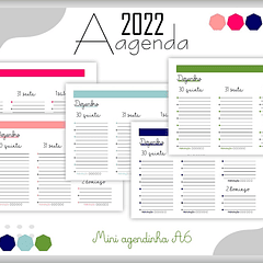 Pacote Kit 43 Artes Agendas 2022 Arquivos Pdf e Jpge