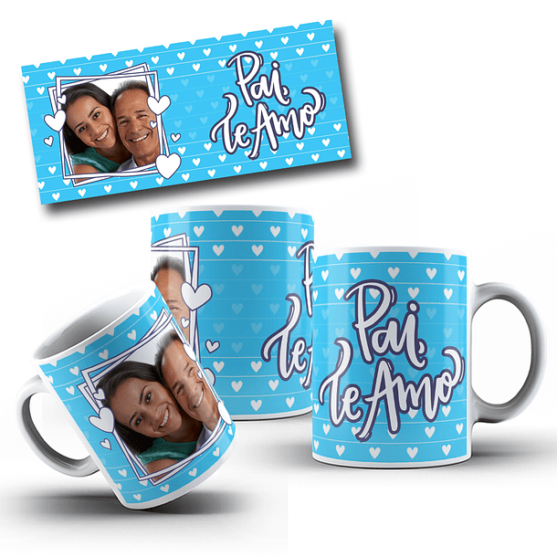 10 Artes Caneca Dia dos Pais com Foto em CorelDraw 10