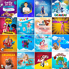 40 Artes Mídias Sociais Dia das Ccrianças Editáveis Photoshop 1