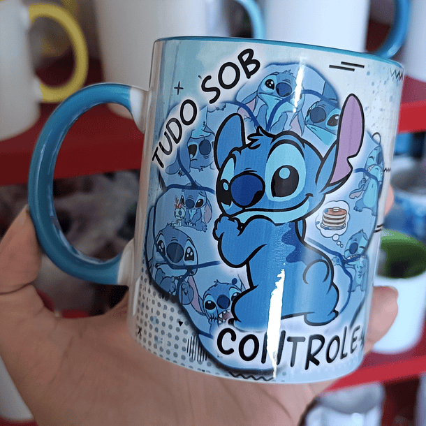 7 Artes para Caneca Stich Cansado Arquivo em Jpg 9