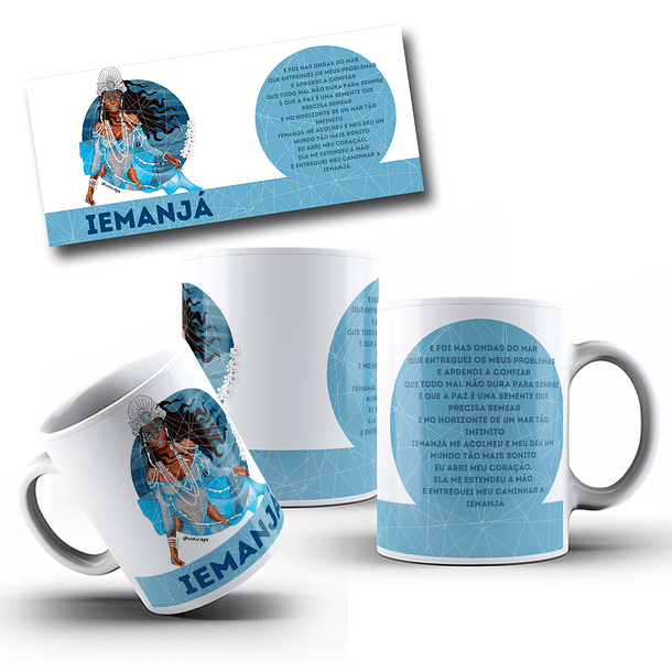 12 Artes para Caneca Orixás Arquivo em Jpg  12