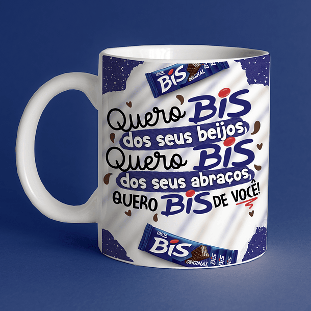 Arte Caneca Quero Bis dos Seus Beijos Quero Bis dos Seus Abraços, Quero Bis de Você! Arquivo Png 2
