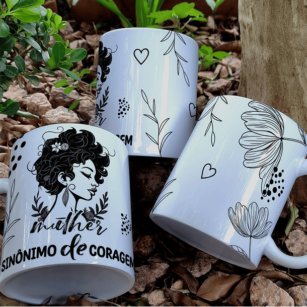 10 Artes para Caneca e Azulejo Dia da Mulher Minimalista Arquivo Editável 10