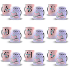 52 Arte para Caneca Alfabeto Café Rosa e Lilás em Jpg 3