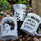 10 Artes para Caneca e Azulejo Dia da Mulher Minimalista Arquivo Editável 12