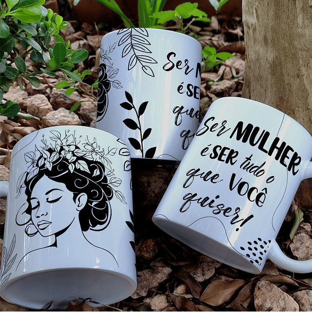 10 Artes para Caneca e Azulejo Dia da Mulher Minimalista Arquivo Editável 12