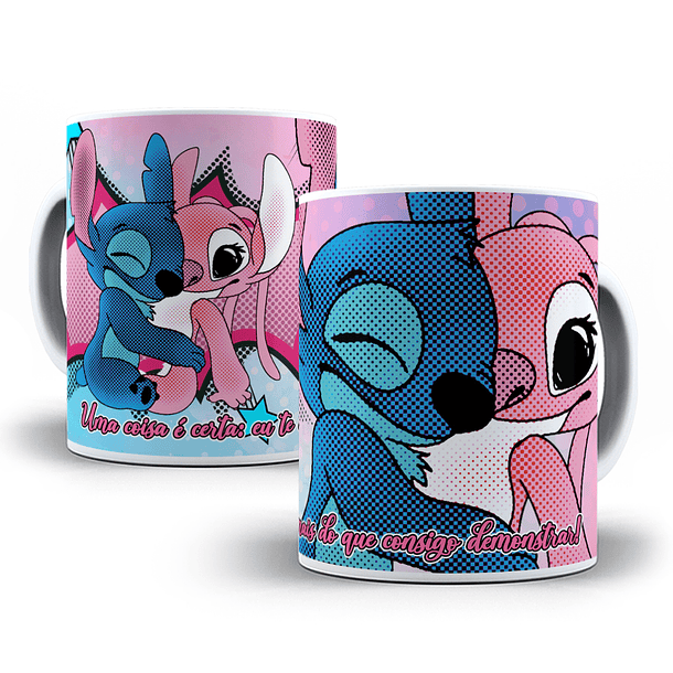 18 Artes para Caneca Dia dos Namorados Stitch em Photoshop 6