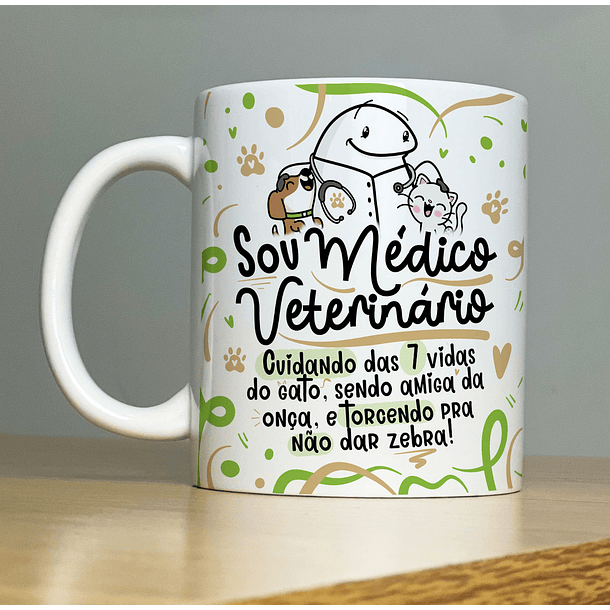Arte Caneca Sou Médico Veterinário Masculino Flork Profissão Arquivo Png