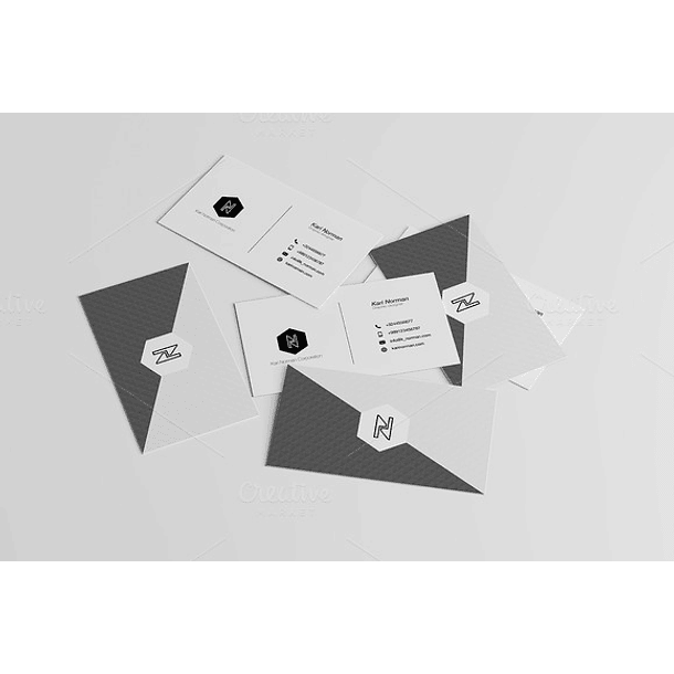 Mockup para Cartão de Visita Modelo 7 em Photoshop  1