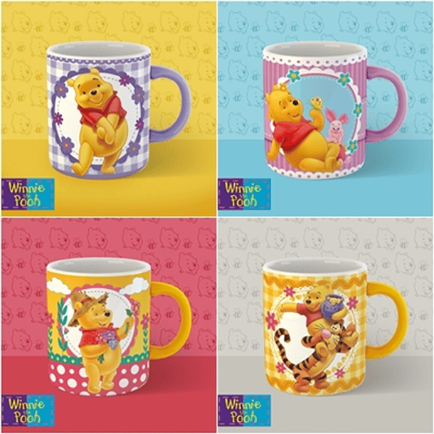 15 Artes Caneca Ursinho Pooh Editável em Photoshop 1