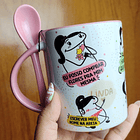 Arte Caneca  Eu Posso Comprar Flores Pra Mim Mesma Escrever Meu Nome na Areia Arquivo Png 1