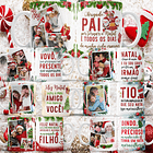 46 Artes para Sublimação Natal Família em CorelDraw  3