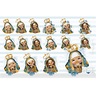 Kit Digital Nossa Senhora Aparecida Baby Aquarela em Png 1