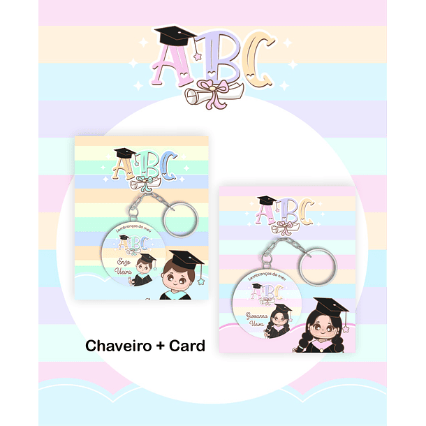 Kit Digital Formatura ABC Menino e Menina  em Png 6