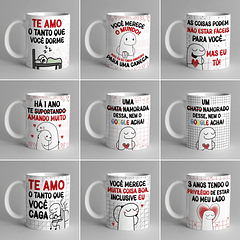 20 Artes Caneca Flork Dia dos Namorados Editável Corel Draw + Png