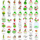 Kit Digital Grinch Natalino Completo Arquivos em Png   11