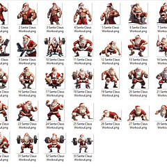 Kit Digital Papai Noel Bombado Arquivos em Png 