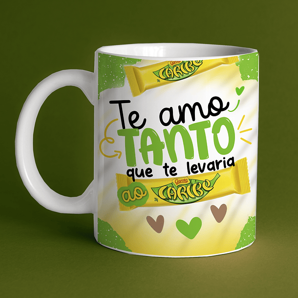 Arte Caneca Te Amo Tanto que Te Levaria Um Caribe Arquivo Png 2