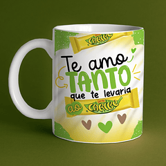 Arte Caneca Te Amo Tanto que Te Levaria Um Caribe Arquivo Png