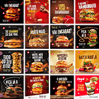 Pack Canva Hamburgueria Templates Editáveis 36 Artes + Bônus 2
