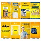 40 Artes Mídias Sociais Materiais Construção Editáveis Photoshop 4