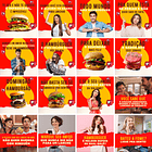 Pack Canva Hamburgueria Templates Editáveis 200 Artes + Legendas 7