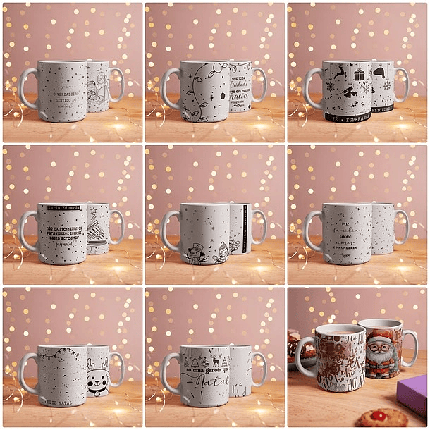 21 Arte para Caneca Natal em Corel Draw 5