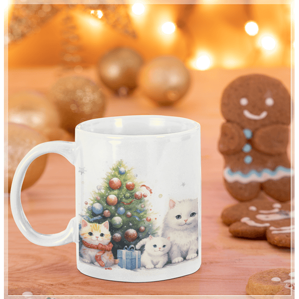 9 Artes para Caneca de Gatinhos Natal Arquivo em Jpg  5