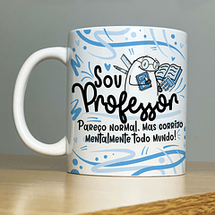 Arte Caneca Sou Professor Flork Profissão Arquivo Png