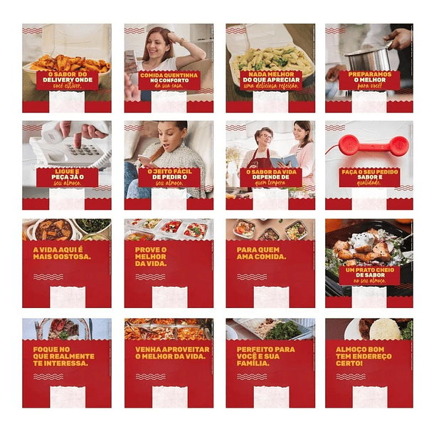 130 Artes para Restaurante Self Service Mídias Sociais Editáveis Photoshop + Png 1