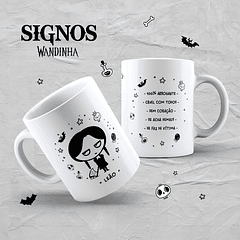 24 Artes Caneca Signos Wandinha Jenna Ortega em Jpg