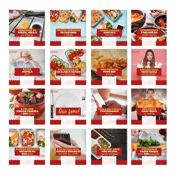 130 Artes para Restaurante Self Service Mídias Sociais Editáveis Photoshop + Png 4