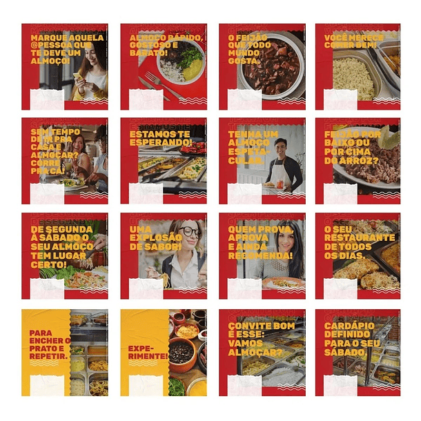 130 Artes para Restaurante Self Service Mídias Sociais Editáveis Photoshop + Png 5