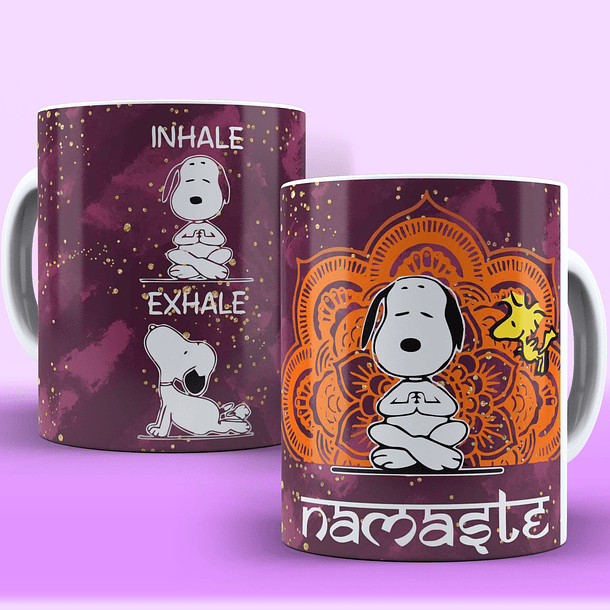 9 Artes para Caneca Snoop e Charlie Brow Arquivo em CorelDraw  9