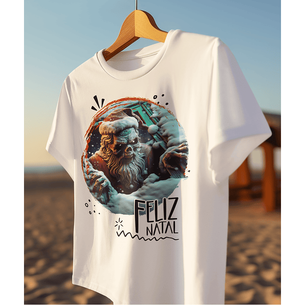 10 Artes para Camisa de Papai Noel de Terror Arquivo em CorelDraw 4