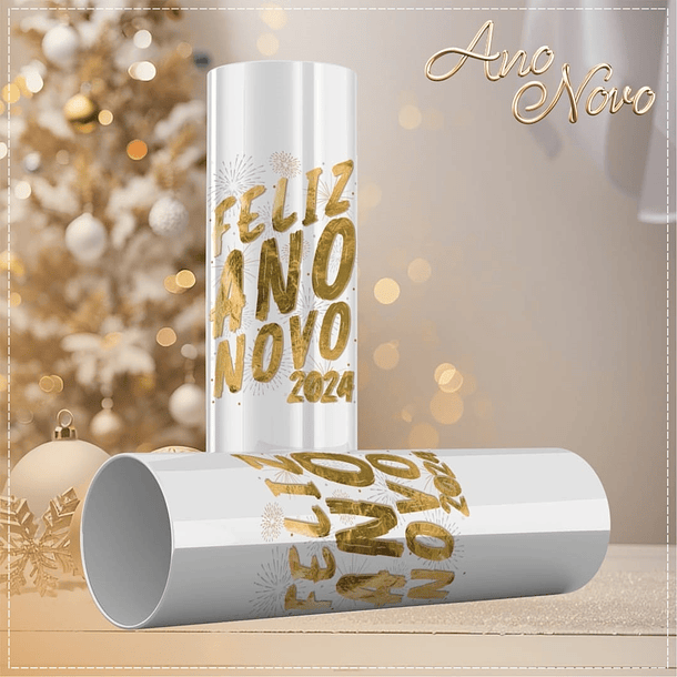 15 Artes para Copo Long Drink Ano Novo Arquivo em CorelDraw  14