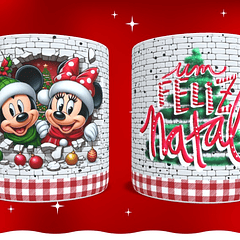 14 Artes para Caneca e Camisa Natal Mickey Arquivo em Png