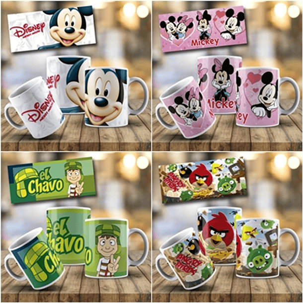 158 Artes para Caneca Personagens Infantil Arquivo em Jpge/Png 2