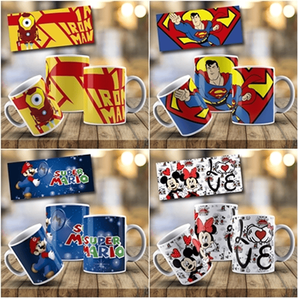 158 Artes para Caneca Personagens Infantil Arquivo em Jpge/Png 4