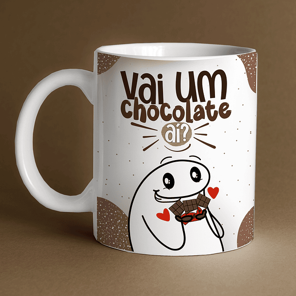 Arte Caneca Vai Um Chocolate Aí Arquivo Png 1