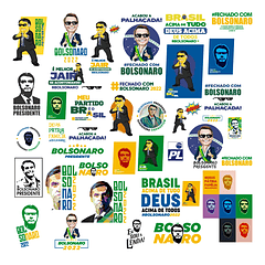 Kit Digital Bolsonaro Sem Fundo Eleições Política 40 Arquivos Png