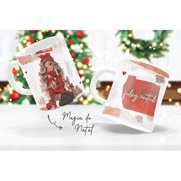 17 Artes para Caneca e Camisa Magia do Natal em Corel Draw 3