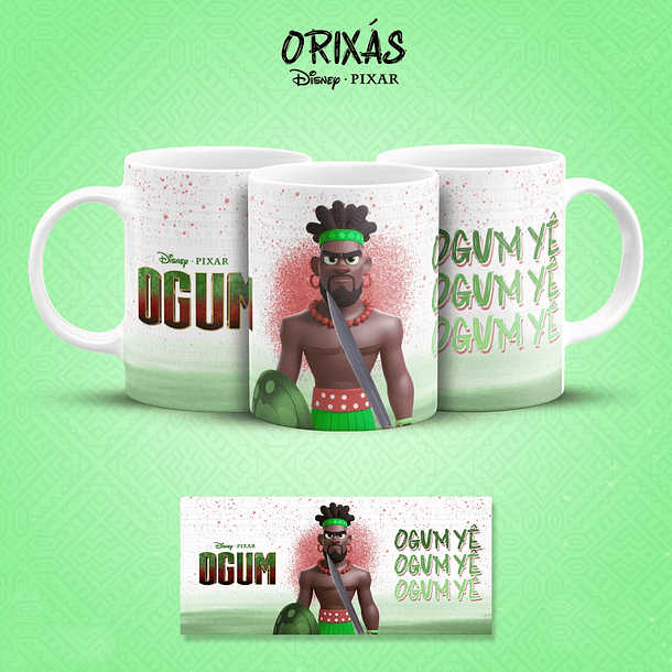 19 Artes para Caneca Orixás Pixar em Jpg 1