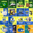 60 Artes Mídias Sociais Materiais Construção Editáveis Photoshop 1