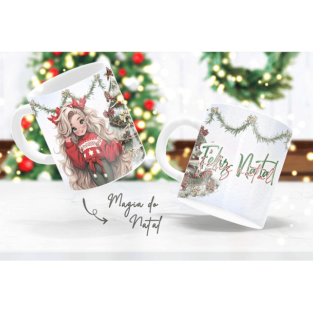 17 Artes para Caneca e Camisa Magia do Natal em Corel Draw 6