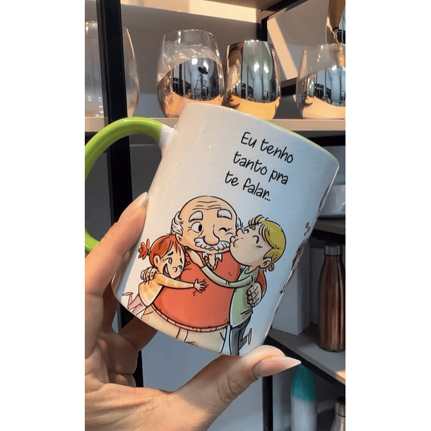 Artes para Caneca Avós Como é Grande o  Meu Amor Musica Roberto Carlos em Corel 1