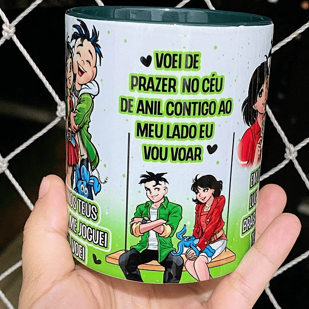Arte para Caneca A primeira vez que eu te beijei no céu da cidade de neon Arquivo Png 3