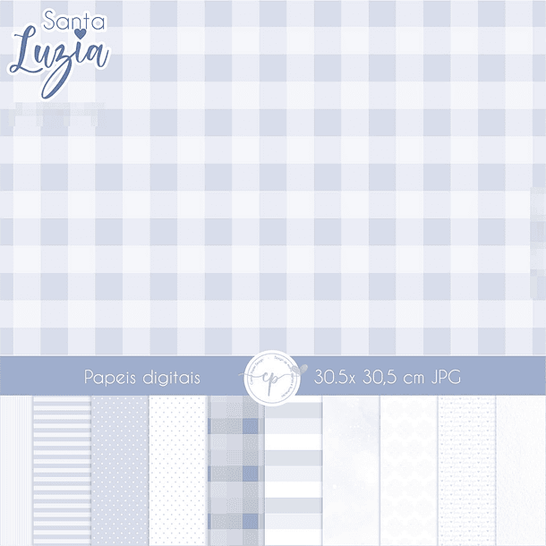 Kit Digital Santa Luzia Aquarela em Png  5