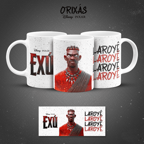 19 Artes para Caneca Orixás Pixar em Jpg 12