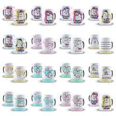 84 Artes Caneca Flork Dia das Mães Arquivos Png e Jpg